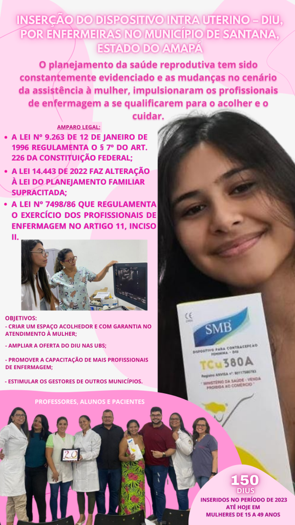 DIUs INSERIDOS POR ENFERMEIRAS NO AMAPÁ