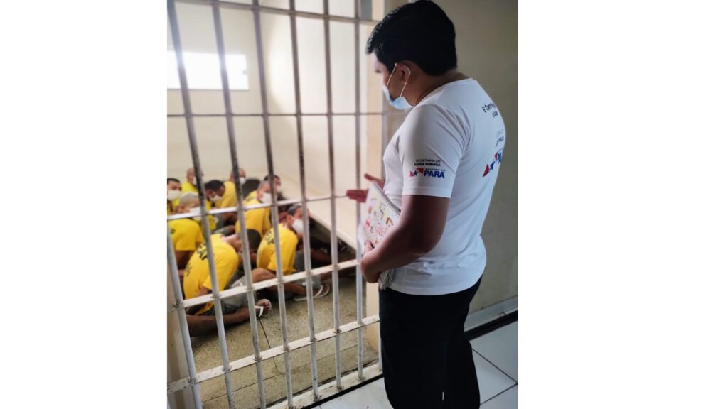 Registro de testagem rápida realizada para a população privada de liberdade do Centro de Triagem Masculino e Reabilitação de Abaetetuba/PA.